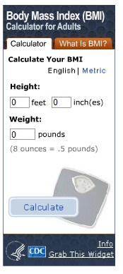 Image of a good bmi calculator. 
