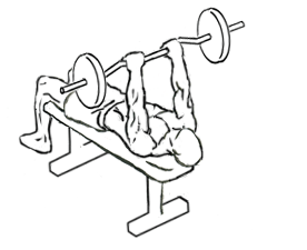 image of decline tricep extension finish position
