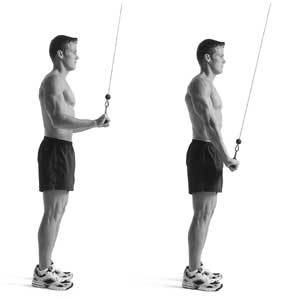 Picture of a good tricep exercise to add to your workouts. 